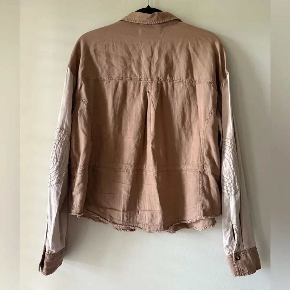 Free People Day Drifter Cargo Top in Pink Rose Size Small